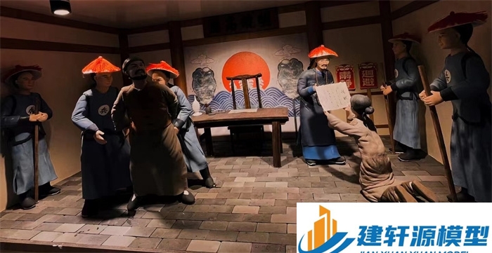 波阳陈规除恶绅微缩场景