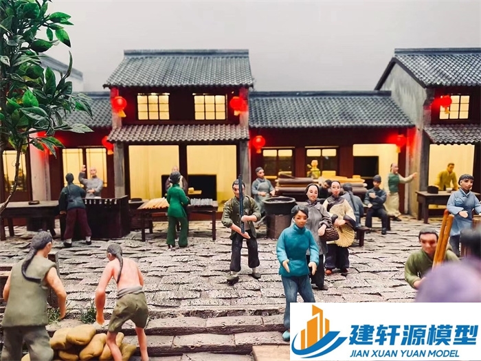 波阳香市微缩模型