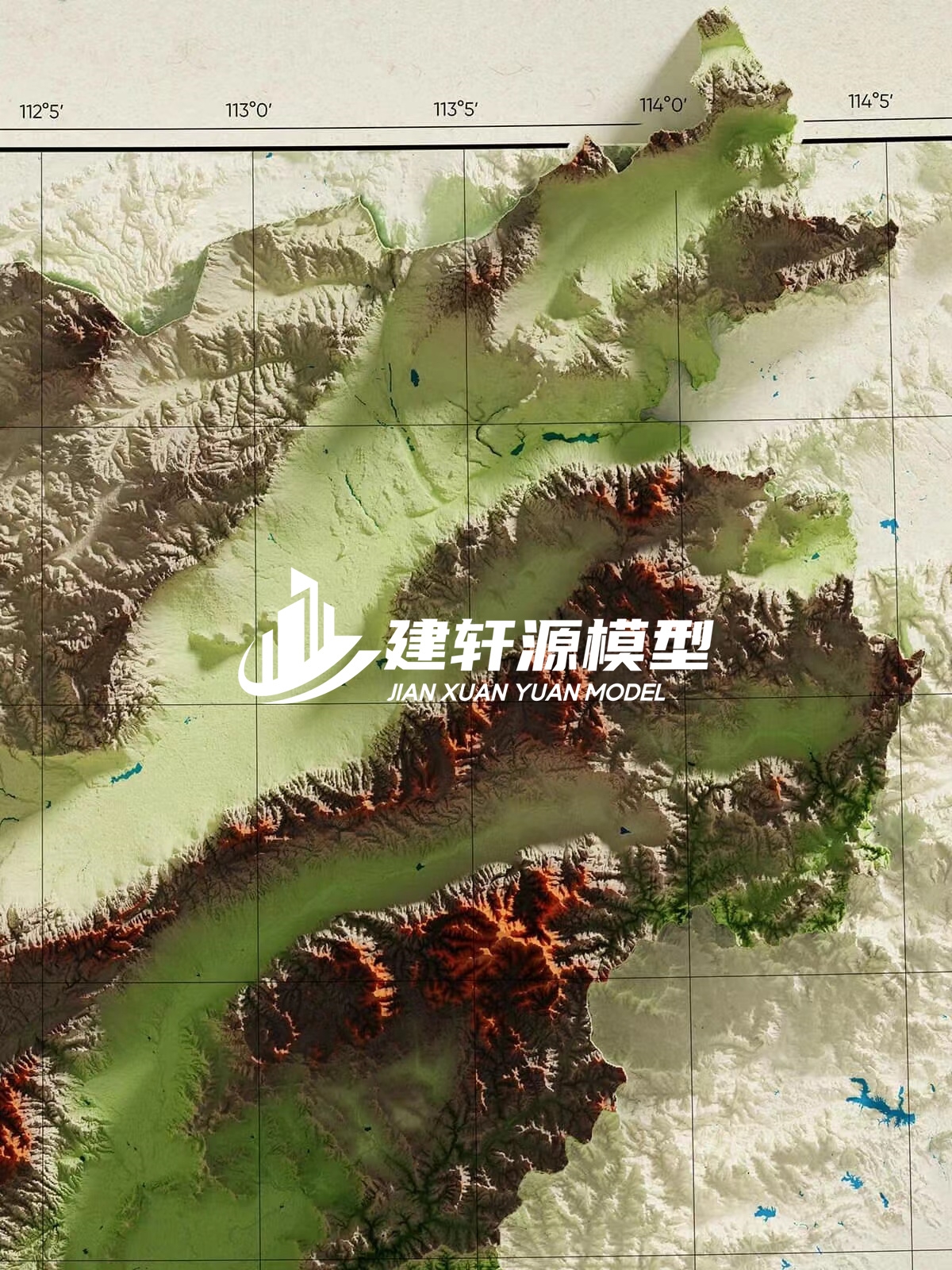 波阳地形模型制作